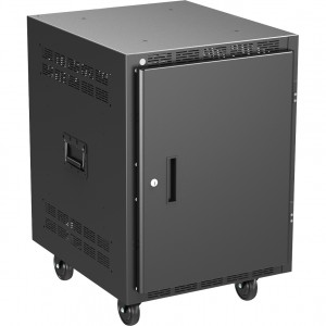 Atlas Sound Mobile Equipment Rack with Casters, Side Handles and Solid Doors