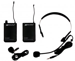 AmpliVox S1601 Lavalier and Headset Microphone Wireless System