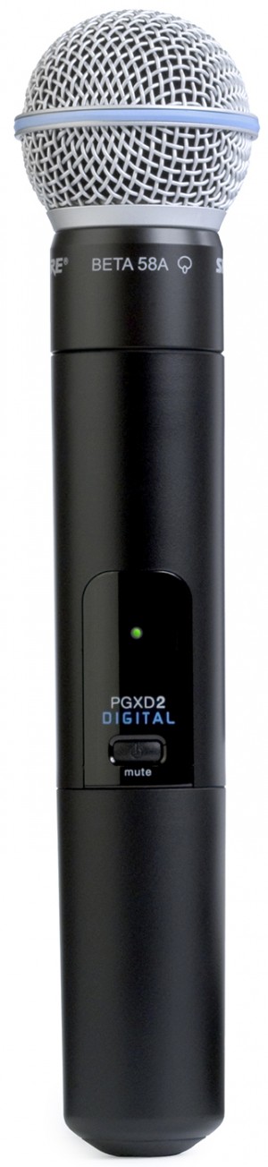 Shure PGXD2/BETA58 Digital Wireless Handheld Microphone Transmitter