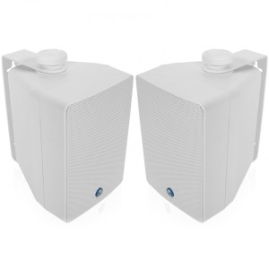 Atlas Sound SM42T 4" 2-Way Strategy Series Surface Mount All-Weather Loudspeaker 16W 70V/100V - White Pair