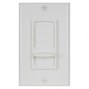 Lowell SVC100-PA-DW Slider Volume Control 25/70/100 Volt 100W Decorator One-Gang (White) ADA Compliant