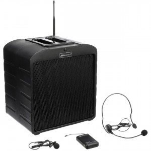 AmpliVox SW690 AirVox Bluetooth Portable PA System with Wireless Headset and Lapel Microphone
