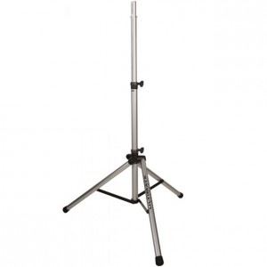 Ultimate Support TS-80S Aluminum Tripod Speaker Stand with Integrated Speaker Adapter - Silver