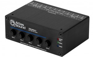 Atlas Sound TSD-MIX41 4x1 Mic/Line Mixer