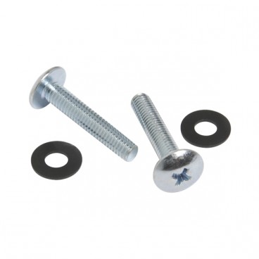 Atlas Sound HK-40 #10-32 Phillips Head Chrome Screws and Plastic Washers (40 Ct)