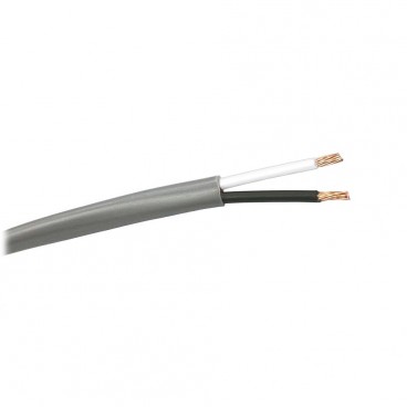 West Penn 227 12/2 Non-Plenum Audio Speaker Wire - Gray (500ft)