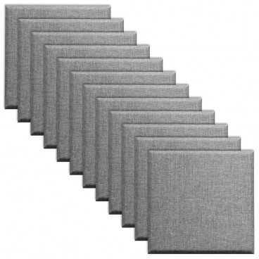 Primacoustic Control Cubes Broadway Acoustic Panels 24" x 24" x 2" - Grey Squared Edge (12-Pack)