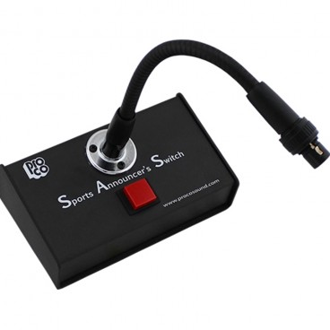 ProCo SAS3 Sports Announcer Switch with Noiseless Push-to-Talk Switch