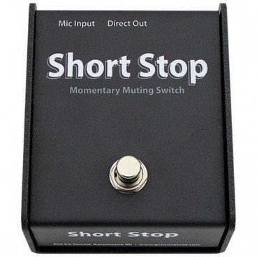 ProCo Short Stop Momentary Microphone Muting Foot Switch 
