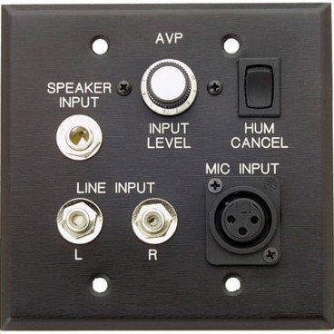 ProCo AVP1VBLK Audio Visual Passive Interface Wall Plate with Volume Control