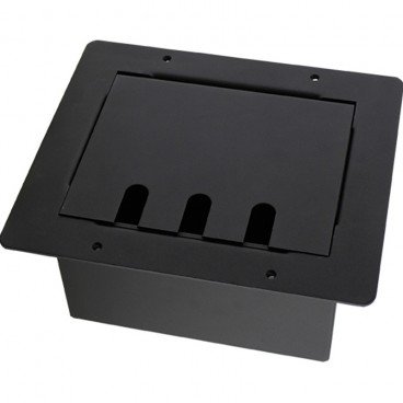 ProCo Pocket5 5" Floor Box with 3 Cable Holes and Traditional Lid