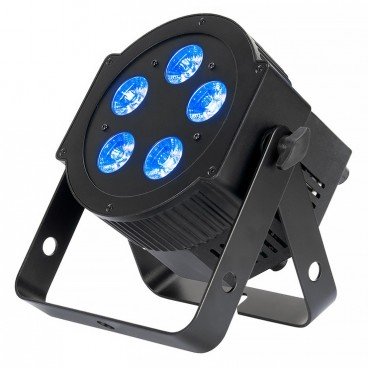 American DJ 5PX HEX LED Par Light with 5 x 12W, 6-in-1 RGBWA+UV HEX LEDs - Black