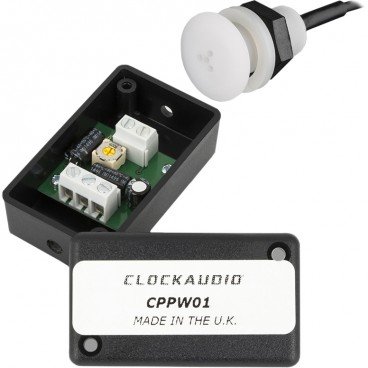 Clockaudio C007W-CPPW01 Through Desk / Ceiling / Panel Mount Omni-Directional Boundary Layer Condenser Microphone - White