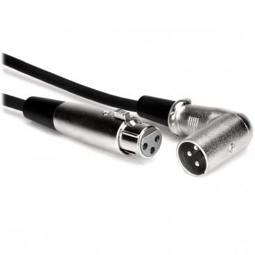 Hosa XRR-105 XLR3F to Right-Angle XLR3M Balanced Interconnect Cable - 5ft