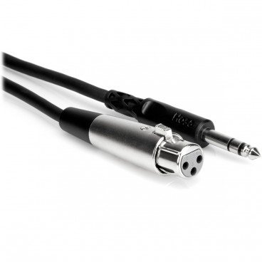Hosa STX-102F XLR3F to 1/4" TRS Balanced Interconnect Cable - 2ft