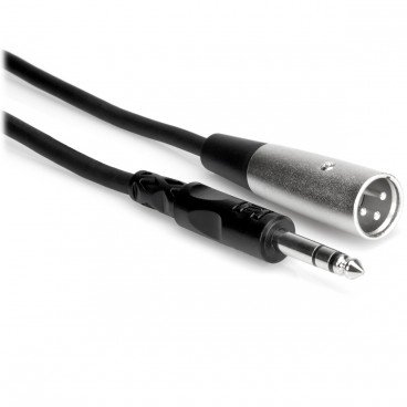 Hosa STX-102M 1/4" TRS to XLR3M Balanced Interconnect Cable - 2ft
