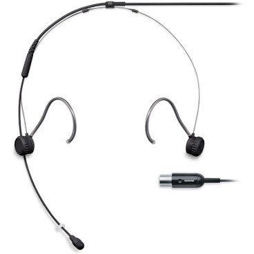 Shure TH53 TwinPlex Omnidirectional Subminiature Headset Microphone with TA4F Connector - Black