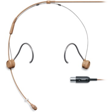 Shure TH53 TwinPlex Omnidirectional Subminiature Headset Microphone with TA4F Connector - Cocoa