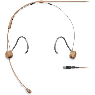 Shure TH53 TwinPlex Omnidirectional Subminiature Headset Microphone with MicroDot Connector - Cocoa