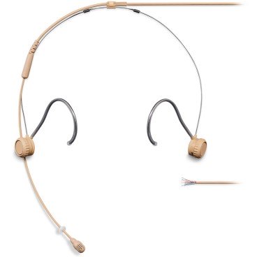 Shure TH53 TwinPlex Omnidirectional Subminiature Headset Microphone with Bare Wire - Tan