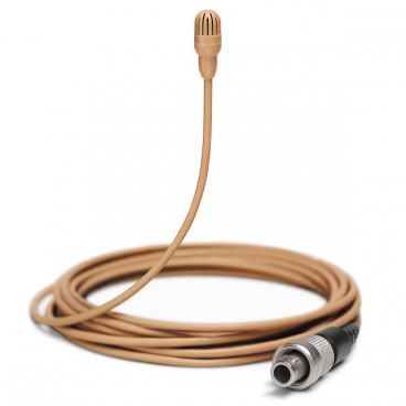 Shure TL47 TwinPlex Omnidirectional Subminiature Lavalier Microphone with LEMO Connector and Accessories - Cocoa