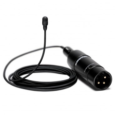 Shure TL47 TwinPlex Omnidirectional Subminiature Lavalier Microphone with XLR Preamp Connector and Accessories - Black