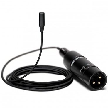 Shure TL48 TwinPlex Omnidirectional Subminiature Lavalier Microphone with XLR Preamp Connector and Accessories - Black