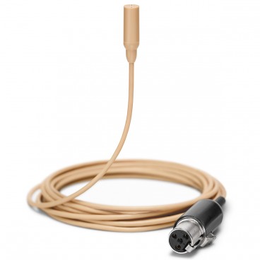 Shure TL48 TwinPlex Omnidirectional Subminiature Lavalier Microphone with TA4F Connector and Accessories - Tan