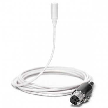 Shure TL48 TwinPlex Omnidirectional Subminiature Lavalier Microphone with TA4F Connector and Accessories - White