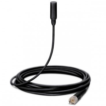 Shure TL48 TwinPlex Omnidirectional Subminiature Lavalier Microphone with MicroDot Connector and Accessories - Black