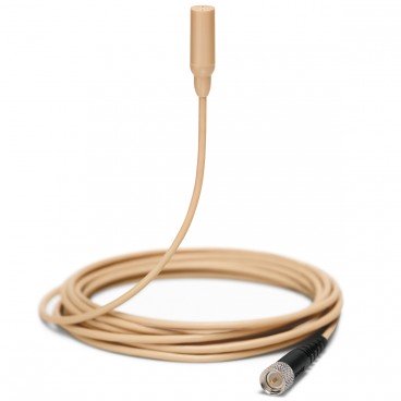 Shure TL48 TwinPlex Omnidirectional Subminiature Lavalier Microphone with MicroDot Connector and Accessories - Tan