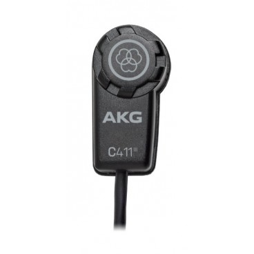 AKG C411 PP High-Performance Miniature Condenser Vibration Pickup (MPAV XLR)