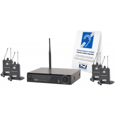 Anchor Audio AL-9000 Assistive Listening 4 User Package ADA Compliant Rack Mountable