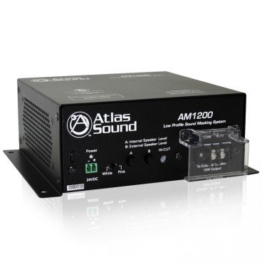 Atlas Sound AM1200 Self Contained Sound Masking System with Built-In 2" x 4" Speakers UL2043 