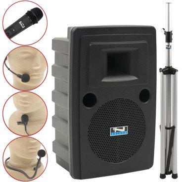 Anchor Audio Liberty System X4 Basic Package Portable Sound System with Built-in Bluetooth, Wireless AIR Transmitter and 4 Wireless Microphones