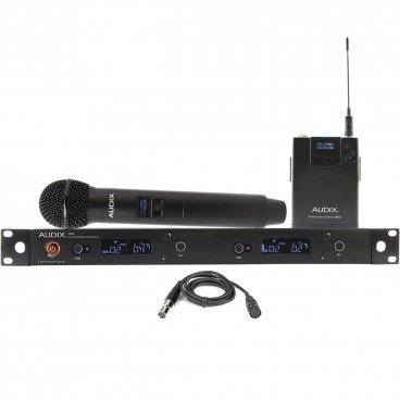 Audix AP42 C210 Performance Series Dual-Channel Combo Handheld and Lavalier Wireless System