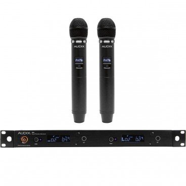 Audix AP62 VX5 Wireless Microphone System with R62 2-Channel True Diversity Receiver and 2 H60/VX5 Handheld Transmitters
