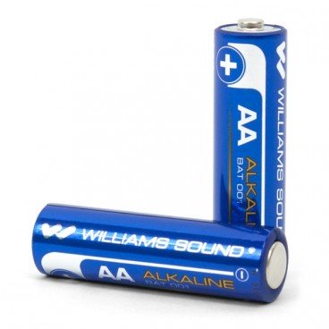 Williams Sound BAT 001-2 AA Alkaline Batteries (2 Pack)