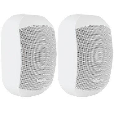 Biamp Desono MASK4CT-W 4.25" 2-Way 70V Indoor Outdoor Surface Mount Speakers - White Pair