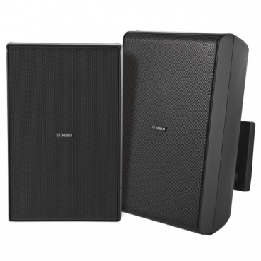 Bosch LB20-PC90-8D 8" 70/100V Weather-Resistant Cabinet Speakers - Black Pair
