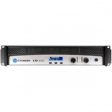Crown CDi 1000 Power Amplifier 2-Channel 500W @ 4Ω, 70V/140V Commercial Installation Amplifier