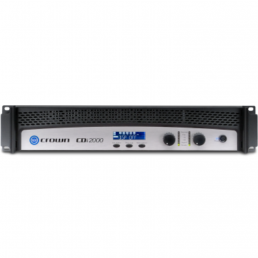 Crown CDi 2000 Power Amplifier Two-Channel 800 Watts @ 2Ω, 4Ω, 8Ω and 70V/140V Commercial Installation Amplifier