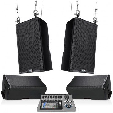 QSC Audio Church Sound System with K12.2 and K10.2 Loudspeakers and Digital Mixer