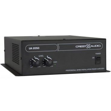 Crest Audio UA-2050 Utility Amplifier 2-In Mono 50-Watt Amplifier 4-Ohm 70V & 100V (120V or 240VAC)