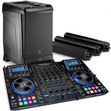 DJ Equipment Package with JBL EON ONE All-in-One PA System and Denon DJ MCX8000 Controller