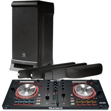 DJ Equipment Package with JBL EON ONE PRO All-In-One Rechargeable Line Array PA System and Numark Mixtrack Pro 3 All-in-One DJ Controller (Discontinued)