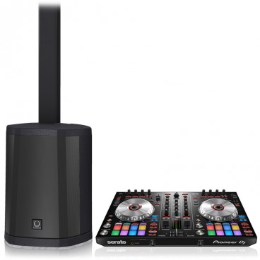 DJ Equipment Package with Turbosound iNSPIRE iP500 Powered Column Loudspeaker System and Pioneer DDJ-SR2 Controller