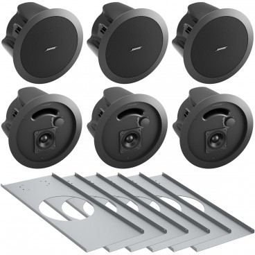 Bose Professional FreeSpace DS 16F Contractor 6-Pack with Tile Bridges - Black (Discontinued)