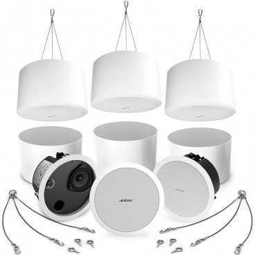 Bose FreeSpace DS 40F Contractor 6-Pack with Pendant-Mount Kits - White (Discontinued)