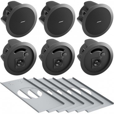 Bose FreeSpace DS 16F Contractor 6-Pack with Tile Bridges - Black (Discontinued)